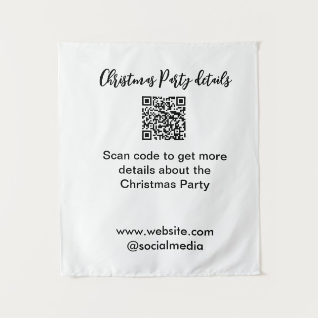 Tapiz Detalles del sitio web social de código QR de la f (Anverso)