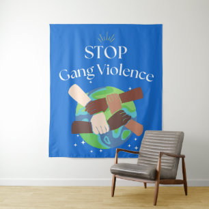 Tapiz Detener la violencia grupal entrelazada