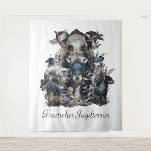 Tapiz Deutscher Jagdterrier Square Wall Clock Coffee Mu