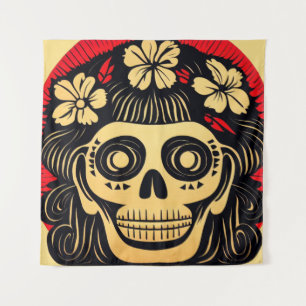 Tapiz Día de la Calavera del Azúcar Muerto 1