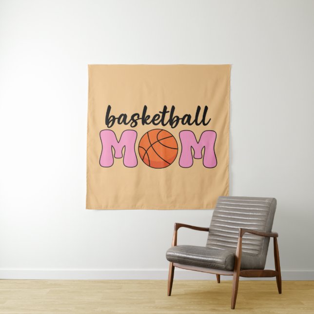 Tapiz Día de la Madre de mamá de baloncesto (In situ)