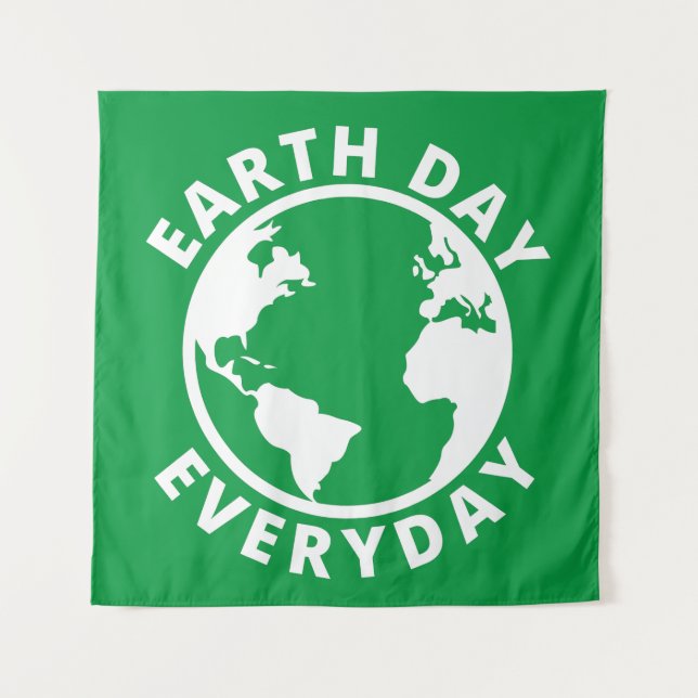 Tapiz Día de la Tierra Todos los Días (Anverso)