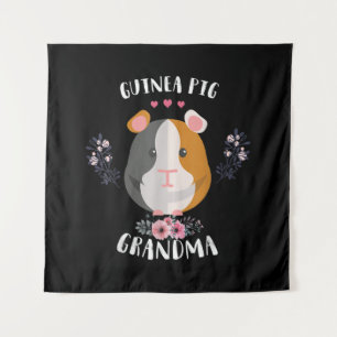 Tapiz Día De Los Mores De Abuela Y Navidades De Cerdo De