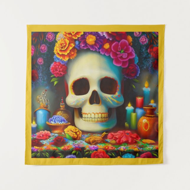 Tapiz Día de los Muertos 4 (Anverso)