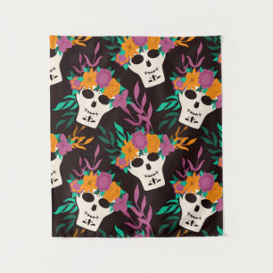 Tapiz Dia de Los Muertos, Halloween tradicional Mexicano