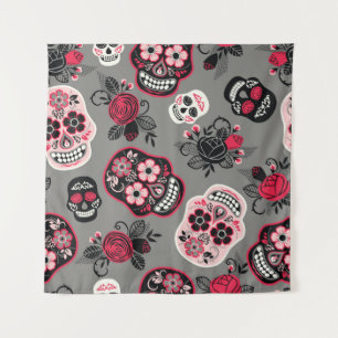 Tapiz Dia de los Muertos: Patrón de cosecha