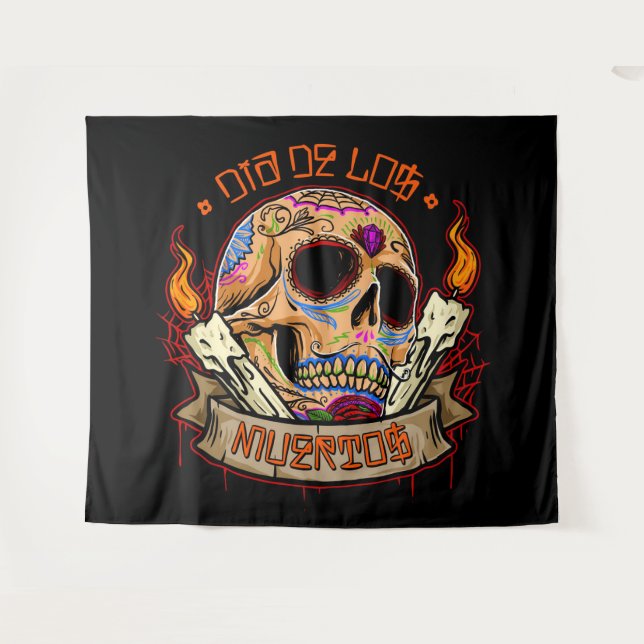 Tapiz Dia De Muertos (Anverso (horizontal))