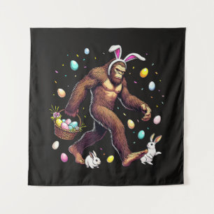 Tapiz Día de Pascua de Bigfoot Divertido Sasquatch
