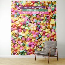 Día de San Valentín Candy Hearts | Fondo fotográfi