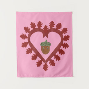 Tapiz Día de San Valentín Corazón de Amor Bellota