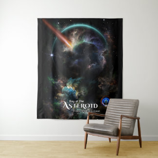 Tapiz Día Del Arte Fractal De Ciencia Ficción Asteroide