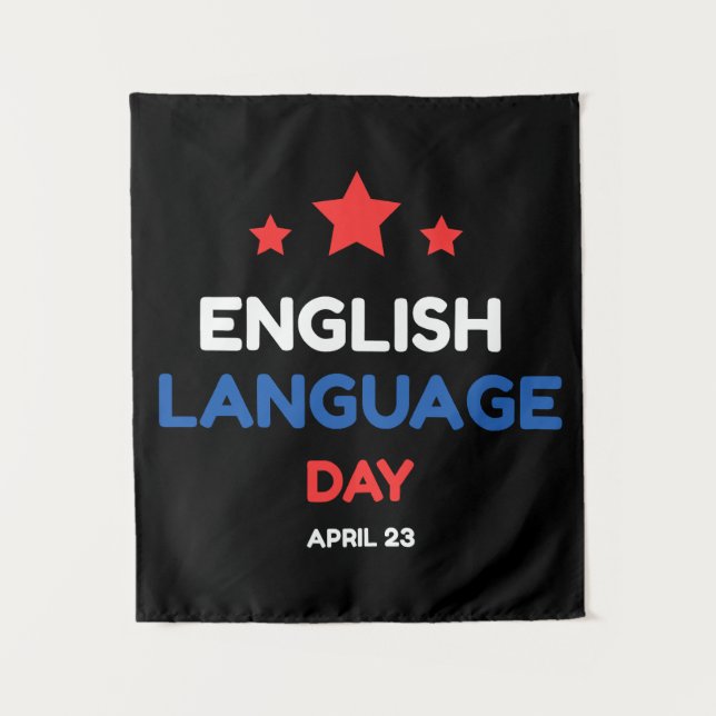 Tapiz Día del Inglés (Anverso)