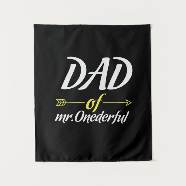Tapiz Día del Padre Papá de Mr Onederful (Anverso)
