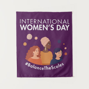 Tapiz Día Internacional de la Mujer 2026 Equilibrar las