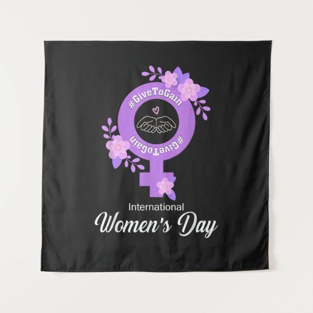 Tapiz Día Internacional de la Mujer 8 de marzo (Anverso)