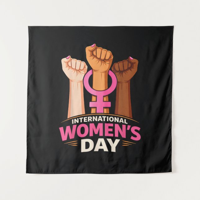 Tapiz Día Internacional de la Mujer 8 de marzo (Anverso)