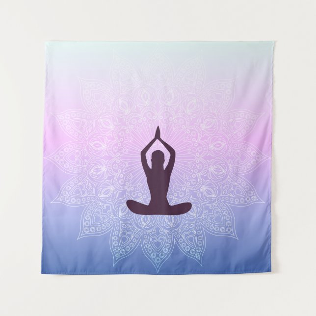 Tapiz Día Internacional del Yoga 21 de junio (Anverso)