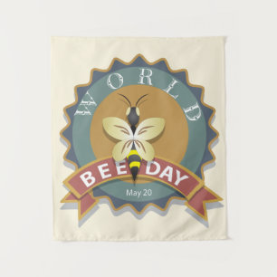 Tapiz Día Mundial de la Abeja 20 de mayo