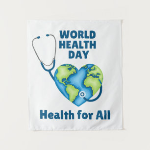 Tapiz Día Mundial de la Salud Salud Salud para Todos