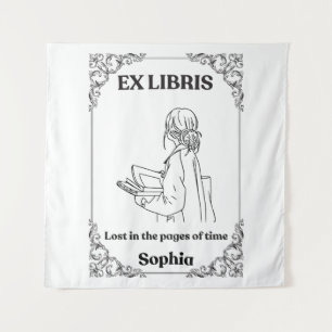 Tapiz Diario de lectura personalizado Dark Academia Ex L