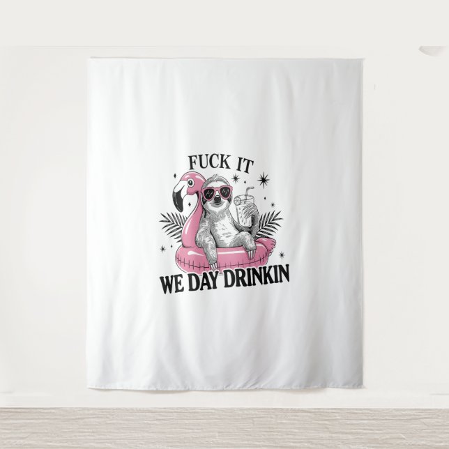 Tapiz Días de bebida Sloth (Anverso)