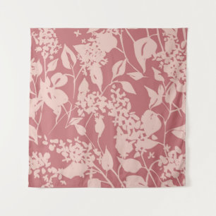 Tapiz Dibujo floral sencillo. Silhouettes de lila florec
