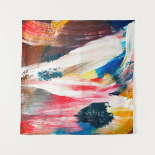 Tapiz Dibujo manual de pintura al óleo. Resumen de antec