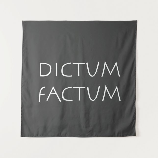 Tapiz Dictum factum (Anverso)