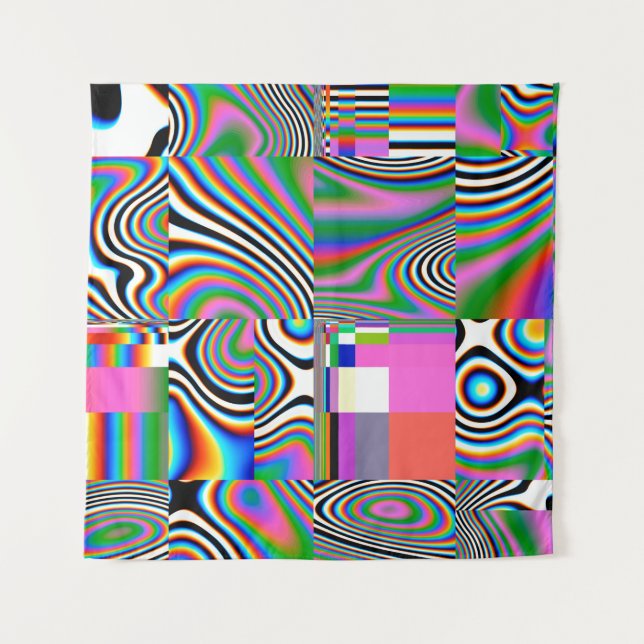 Tapiz Digital effects. Vibrant abstract background. Colo (Anverso)