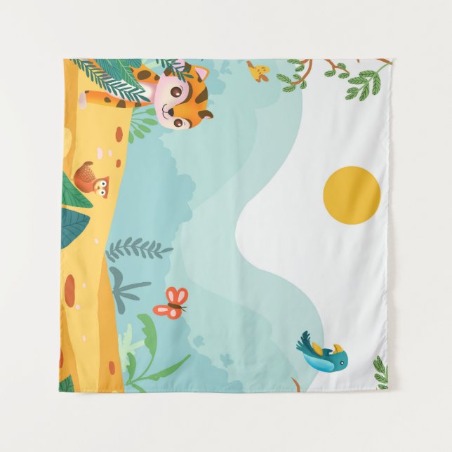 Tapiz Digital Playous & Descriptive, Playful Jungle Cub (Anverso)