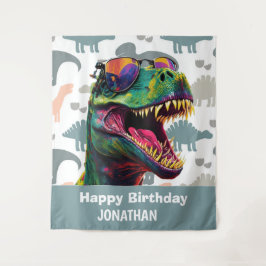 Tapiz Dinoasur Guay T Rex fondo blanco