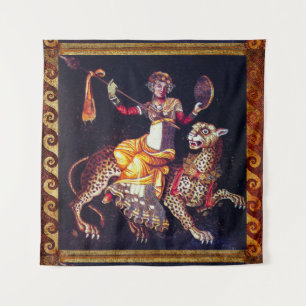 Tapiz DIONYSOS CON UNA LEOPARDA DE FANTASMA EN EL Mosaic