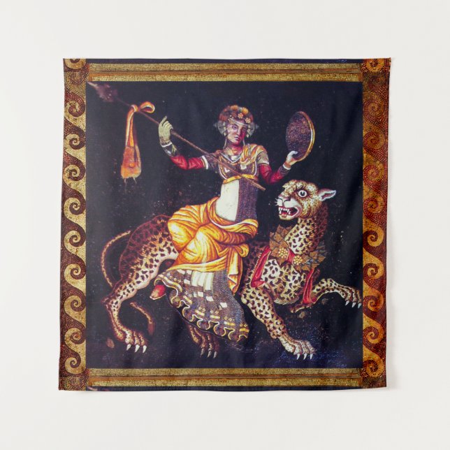 Tapiz DIONYSOS CON UNA LEOPARDA DE FANTASMA EN EL Mosaic (Anverso)
