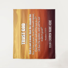 Tapiz DIOS NO ES UN HOMBRE Iglesia Confía en Dios