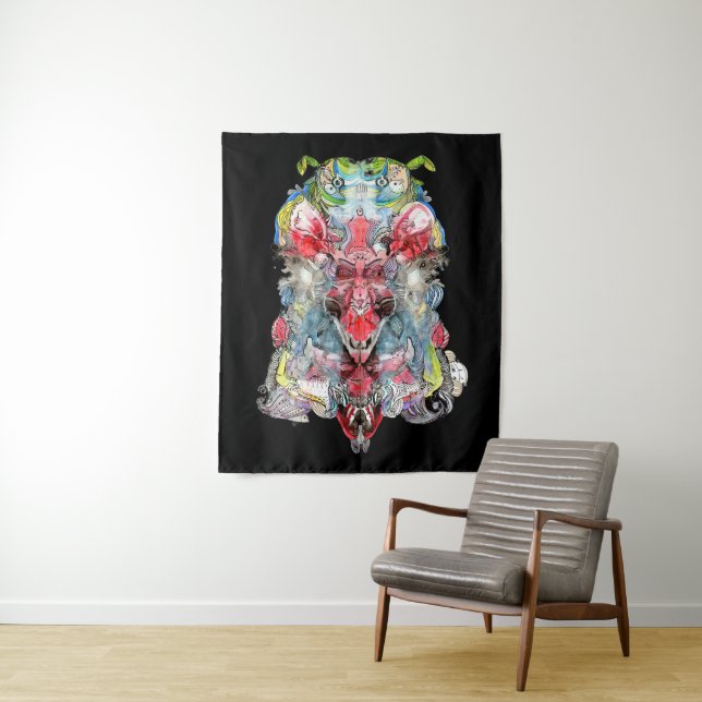 Tapiz Diosa es una reina cabra (In situ)