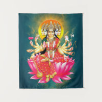 Diosa Gayatri Devi en la deidad hindú de Lotus