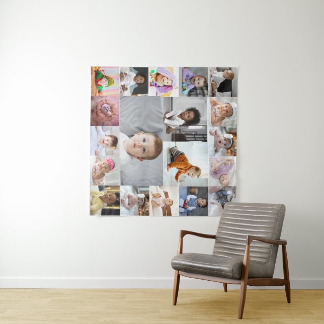 Tapiz Diseñar su propio Collage de fotos de 19 (In situ (horizontal))