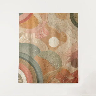 Tapiz Diseño abstracto bohemio vintage retro terroso
