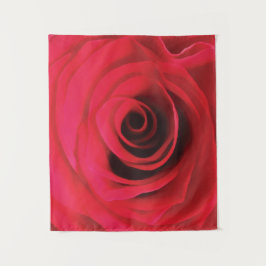 Tapiz diseño abstracto floral, rosa roja