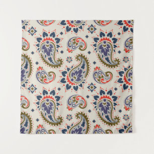 Tapiz Diseño clásico de patrón paisley sin costura.