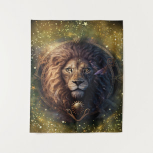 Tapiz Diseño de acuarela del Rótulo Zodiac Leo