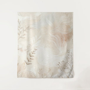 Tapiz Diseño de Arte de Cuerda Floral Botánico Bohemio L