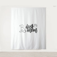 Diseño de arte de línea de mamá de perro Amante de