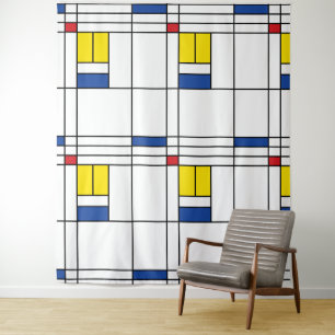 Tapiz Diseño de Arte Moderno Minimalista De Stijl Mondri