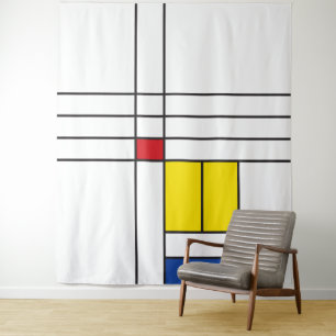 Tapiz Diseño de Arte Moderno Minimalista De Stijl Mondri