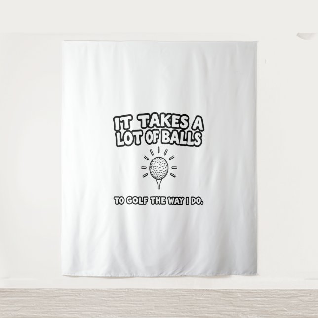 Tapiz Diseño de camiseta para el amante del golf (Anverso)