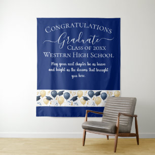 Tapiz Diseño de Celebración de Graduación Elegante