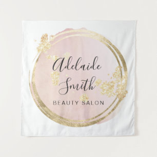 Tapiz diseño de círculo rosa