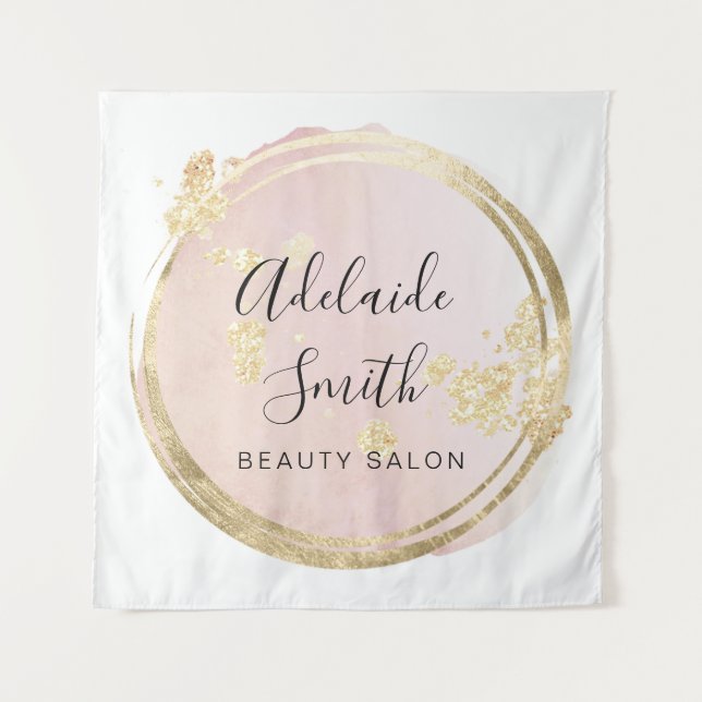 Tapiz diseño de círculo rosa (Anverso)