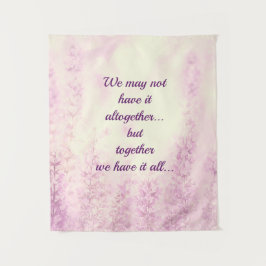 Tapiz diseño de comillas inspiradoras